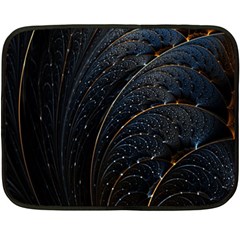 Abstract Dark Shine Structure Fractal Golden Fleece Blanket (mini) by Vaneshop