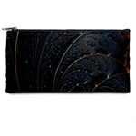 Abstract Dark Shine Structure Fractal Golden Pencil Case Front