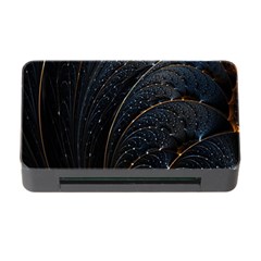 Abstract Dark Shine Structure Fractal Golden Memory Card Reader With Cf by Vaneshop