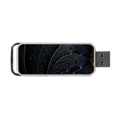 Abstract Dark Shine Structure Fractal Golden Portable Usb Flash (one Side) by Vaneshop