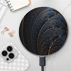 Abstract Dark Shine Structure Fractal Golden Wireless Fast Charger(white) by Vaneshop