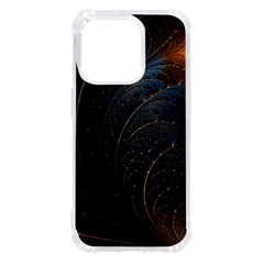 Abstract Dark Shine Structure Fractal Golden Iphone 14 Pro Tpu Uv Print Case by Vaneshop