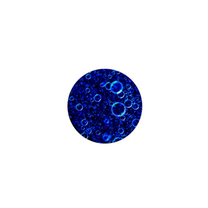 Blue Bubbles Abstract 1  Mini Magnets