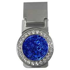 Blue Bubbles Abstract Money Clips (cz)  by Vaneshop