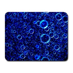 Blue Bubbles Abstract Small Mousepad