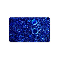 Blue Bubbles Abstract Magnet (name Card) by Vaneshop