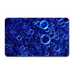 Blue Bubbles Abstract Magnet (rectangular) by Vaneshop