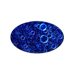 Blue Bubbles Abstract Sticker Oval (100 Pack) by Vaneshop