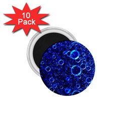 Blue Bubbles Abstract 1 75  Magnets (10 Pack)  by Vaneshop