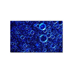 Blue Bubbles Abstract Sticker Rectangular (100 Pack) by Vaneshop