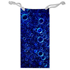 Blue Bubbles Abstract Jewelry Bag by Vaneshop