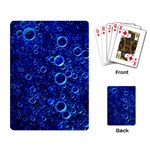 Blue Bubbles Abstract Playing Cards Single Design (Rectangle) Back