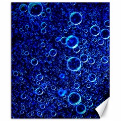 Blue Bubbles Abstract Canvas 20  X 24  by Vaneshop