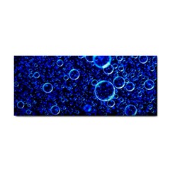 Blue Bubbles Abstract Hand Towel by Vaneshop