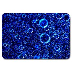 Blue Bubbles Abstract Large Doormat by Vaneshop