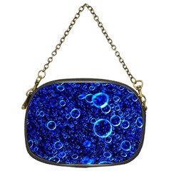 Blue Bubbles Abstract Chain Purse (one Side) by Vaneshop