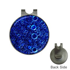 Blue Bubbles Abstract Hat Clips With Golf Markers by Vaneshop