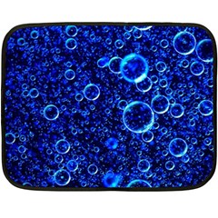 Blue Bubbles Abstract Fleece Blanket (mini) by Vaneshop