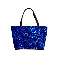 Blue Bubbles Abstract Classic Shoulder Handbag by Vaneshop