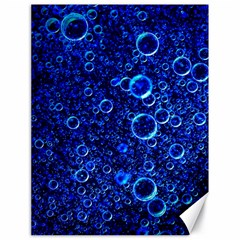 Blue Bubbles Abstract Canvas 18  X 24  by Vaneshop