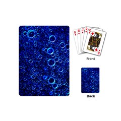 Blue Bubbles Abstract Playing Cards Single Design (mini) by Vaneshop