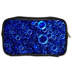 Blue Bubbles Abstract Toiletries Bag (one Side) by Vaneshop