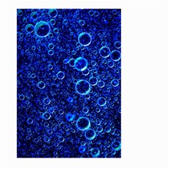 Blue Bubbles Abstract Large Garden Flag (two Sides) by Vaneshop