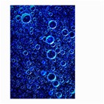 Blue Bubbles Abstract Small Garden Flag (Two Sides) Front