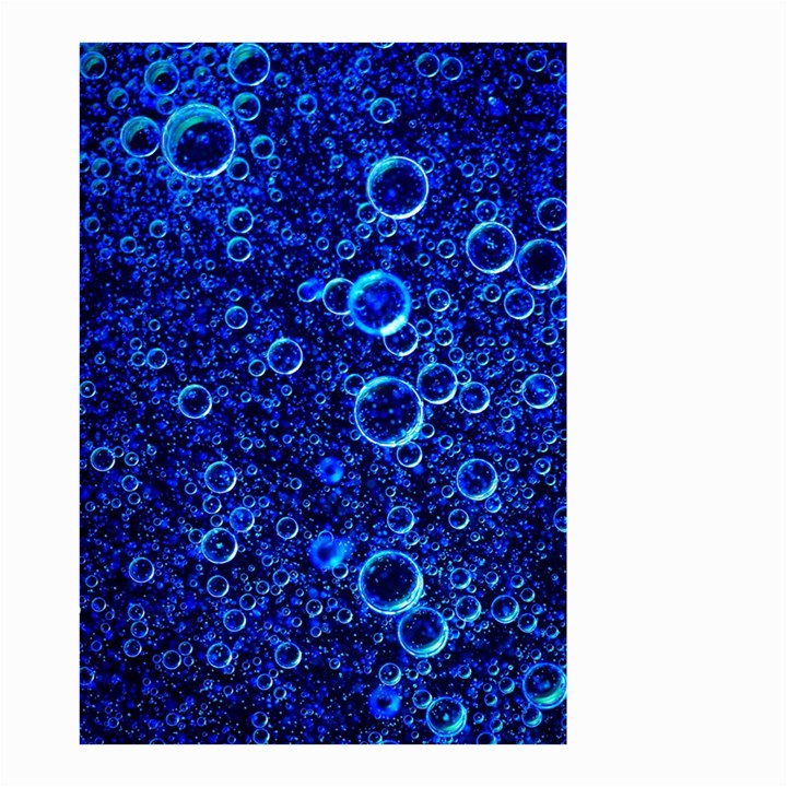 Blue Bubbles Abstract Small Garden Flag (Two Sides)