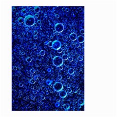 Blue Bubbles Abstract Small Garden Flag (two Sides) by Vaneshop