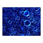 Blue Bubbles Abstract Two Sides Premium Plush Fleece Blanket (Mini) 35 x27  Blanket Back