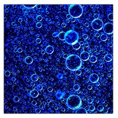 Blue Bubbles Abstract Square Satin Scarf (36  X 36 ) by Vaneshop