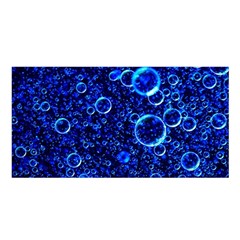 Blue Bubbles Abstract Satin Shawl 45  X 80  by Vaneshop