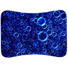 Blue Bubbles Abstract Velour Seat Head Rest Cushion by Vaneshop