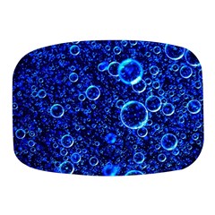 Blue Bubbles Abstract Mini Square Pill Box by Vaneshop