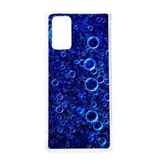 Blue Bubbles Abstract Samsung Galaxy Note 20 Tpu Uv Case by Vaneshop