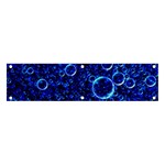 Blue Bubbles Abstract Banner and Sign 4  x 1  Front