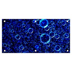 Blue Bubbles Abstract Banner And Sign 6  X 3  by Vaneshop