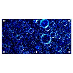 Blue Bubbles Abstract Banner And Sign 4  X 2  by Vaneshop