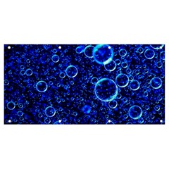 Blue Bubbles Abstract Banner And Sign 8  X 4 