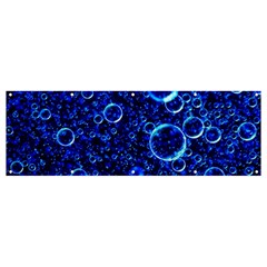 Blue Bubbles Abstract Banner And Sign 12  X 4  by Vaneshop