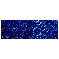 Blue Bubbles Abstract Banner And Sign 9  X 3 