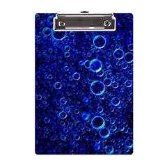 Blue Bubbles Abstract A5 Acrylic Clipboard by Vaneshop