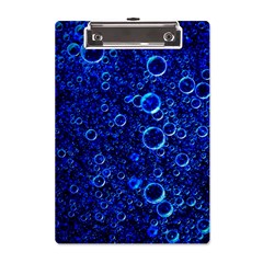 Blue Bubbles Abstract A5 Acrylic Clipboard by Vaneshop