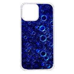 Blue Bubbles Abstract Iphone 13 Pro Max Tpu Uv Print Case by Vaneshop