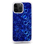 Blue Bubbles Abstract iPhone 14 Pro Max TPU UV Print Case Front