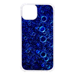 Blue Bubbles Abstract Iphone 13 Tpu Uv Print Case