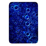 Blue Bubbles Abstract Rectangular Glass Fridge Magnet (4 pack) Front