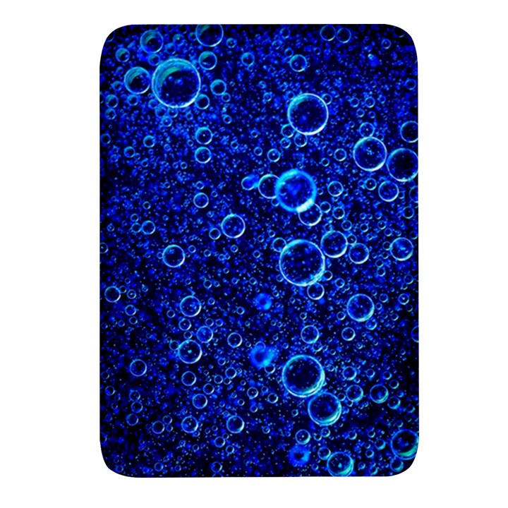 Blue Bubbles Abstract Rectangular Glass Fridge Magnet (4 pack)