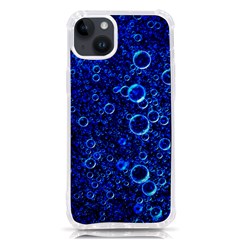 Blue Bubbles Abstract Iphone 14 Plus Tpu Uv Print Case